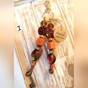 Beaded handcrafted keychain
